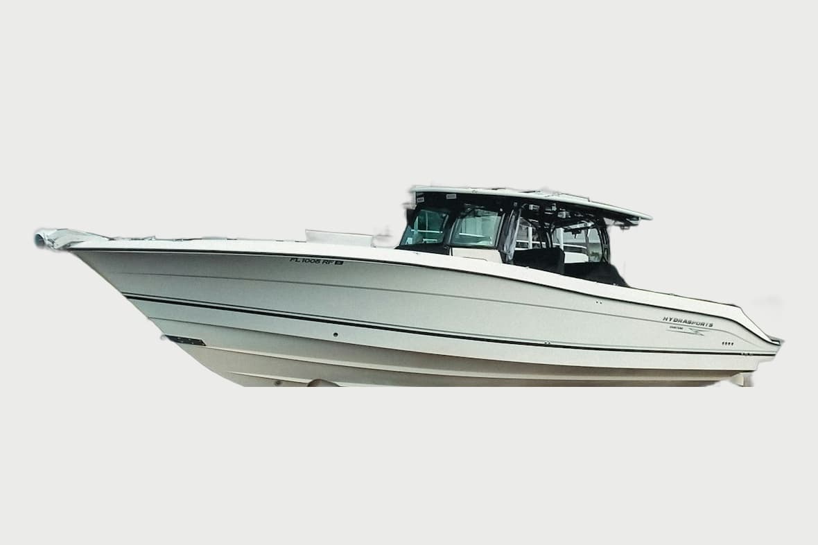 Centre-console runabout studio shot used for the boat wrap preview